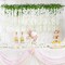 38 Pcs Wisteria Hanging Flowers, 3.77 Ft/Pcs Artificial Hanging Flowers, White Fake Wisteria for Wedding Party Ceremony Backdrop Home Decoration